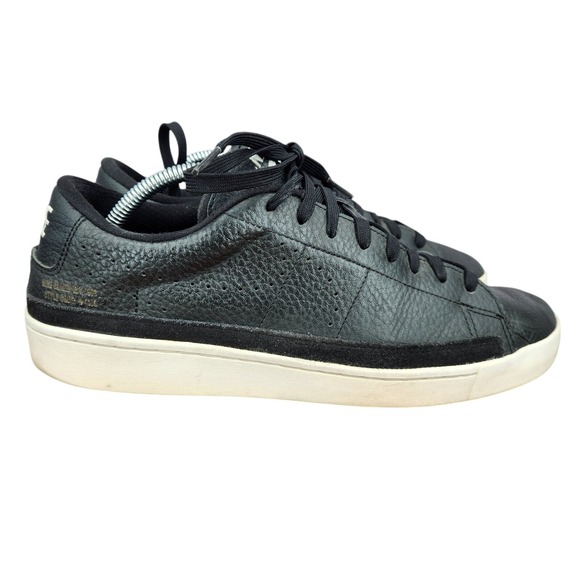 Nike Blazer Low X Sneakers Mens 10 Black Leather Lace Up Casual Shoes DA2045-001 - Picture 1 of 11